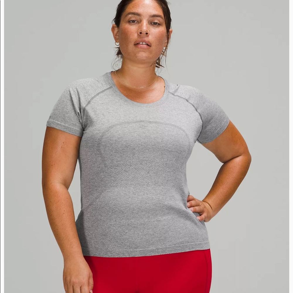 Gray Lululemon short sleeve shirt size 2